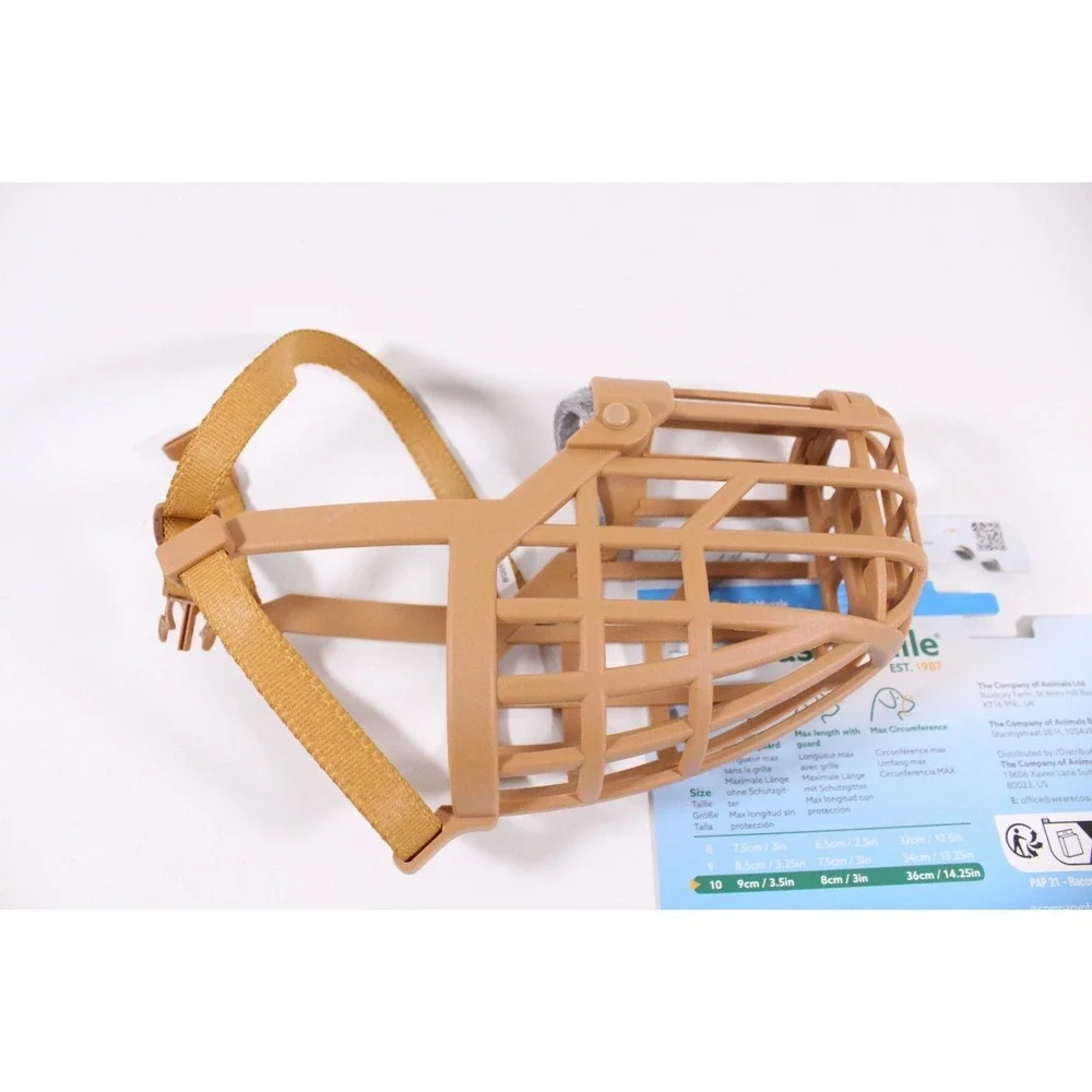 Baskerville Classic‎ Dog Muzzle. New Basket Design, TPR, Anti Scavenge Size 10